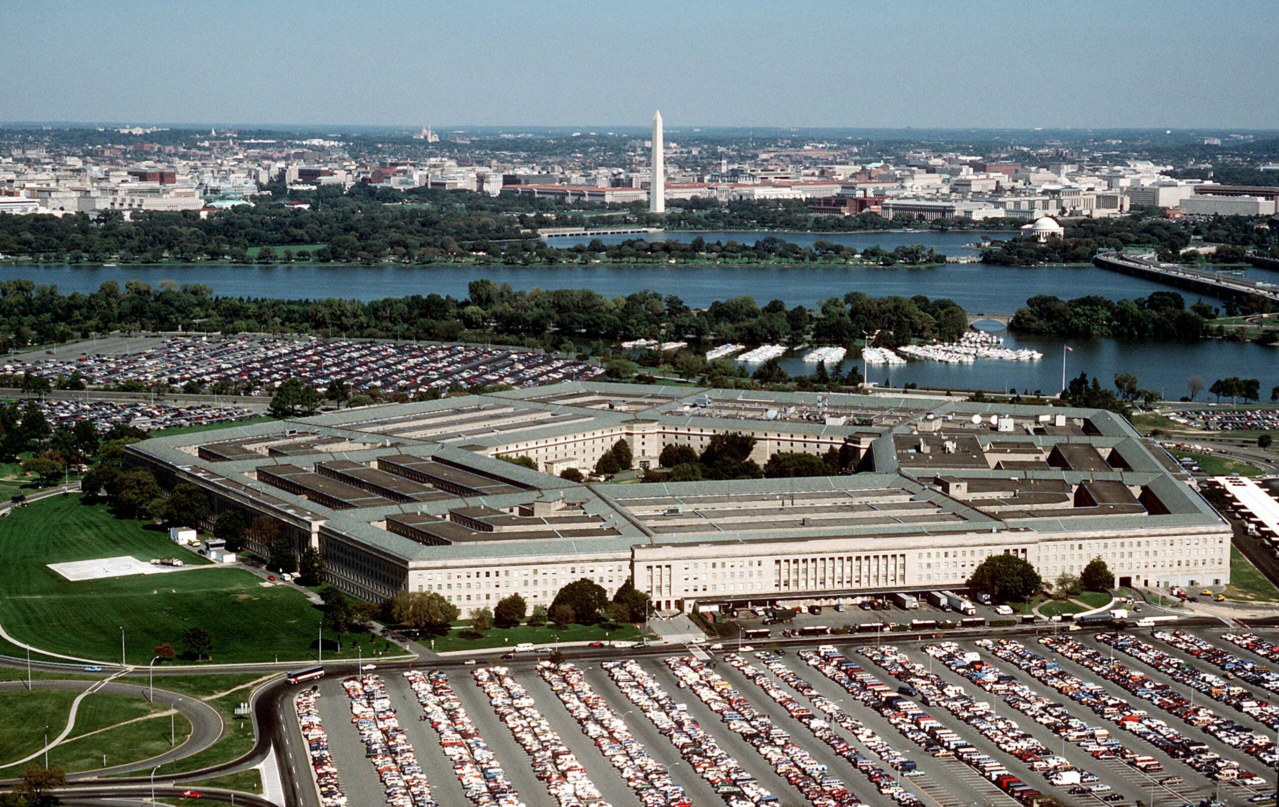 Vista aérea del Pentágono, sede del Departamento de Defensa de Estados Unidos, símbolo del complejo militar-industrial